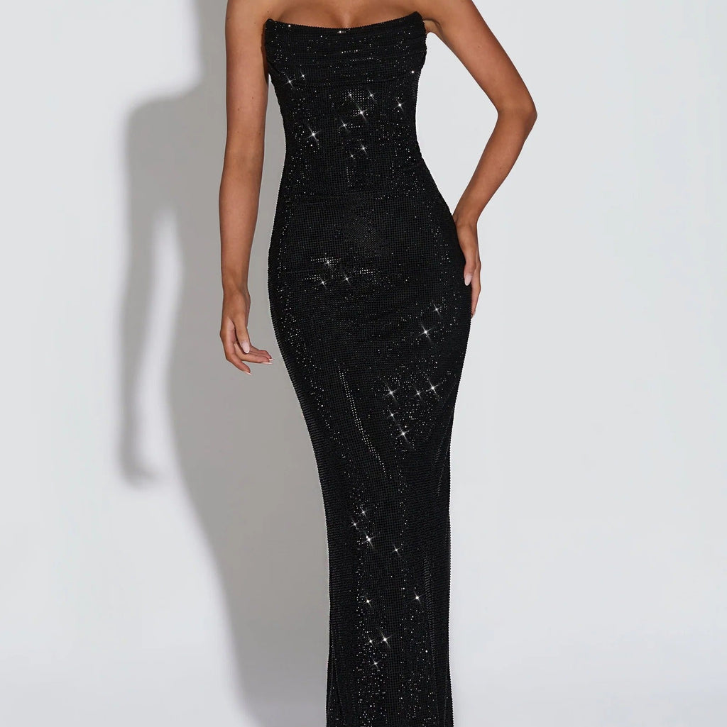 Strapless Diamond Slim Fit Fishtail Dress