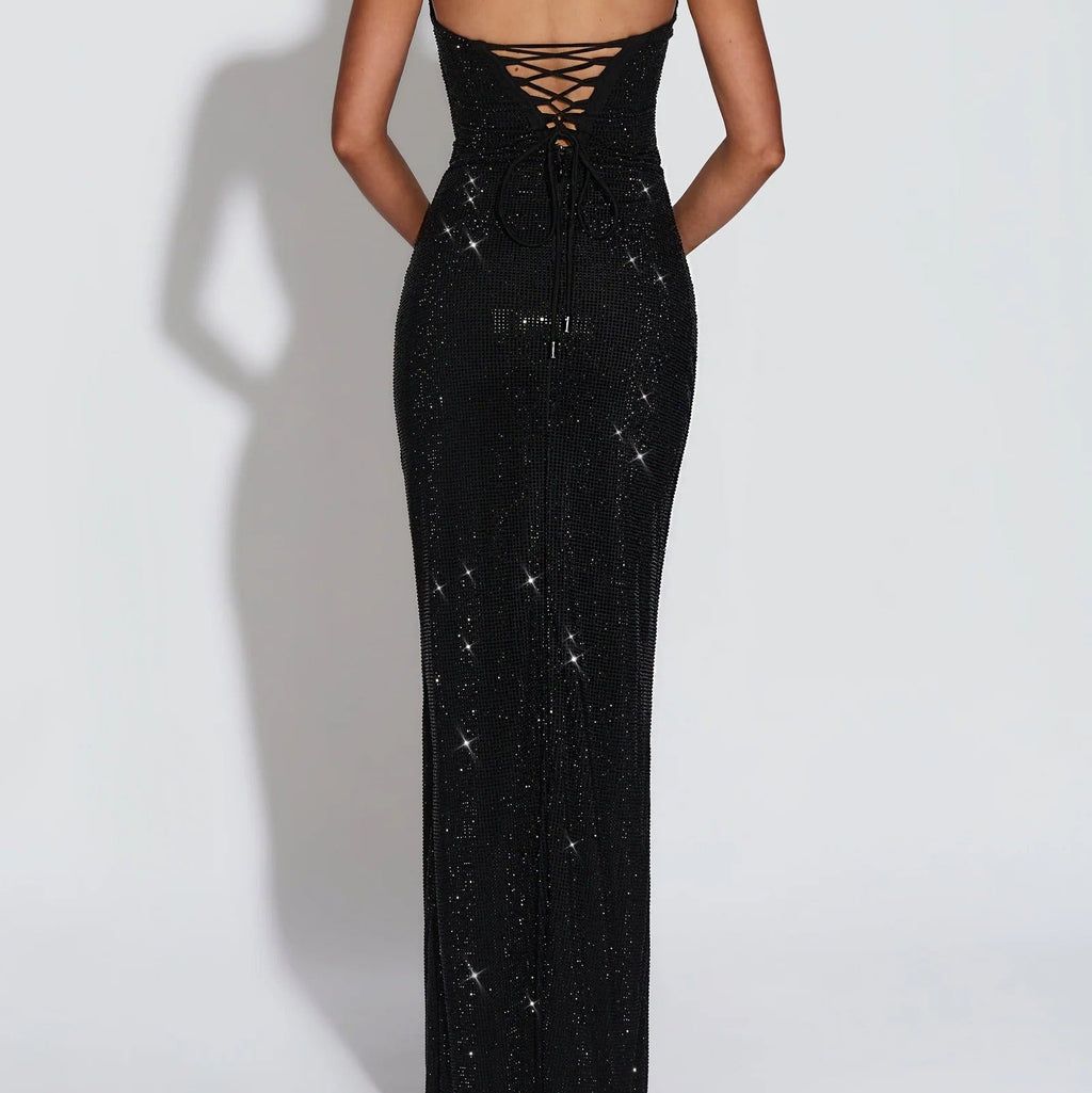 Strapless Diamond Slim Fit Fishtail Dress
